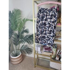 Bodycon Army Camouflage Pencil Skirt Size XS